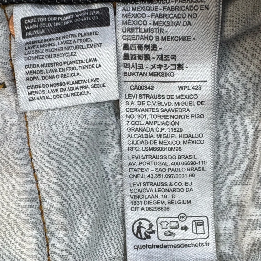 Levi's Men's 501 XX Original Shrink to Fit Button Fly Jeans in Black- Size 32x30